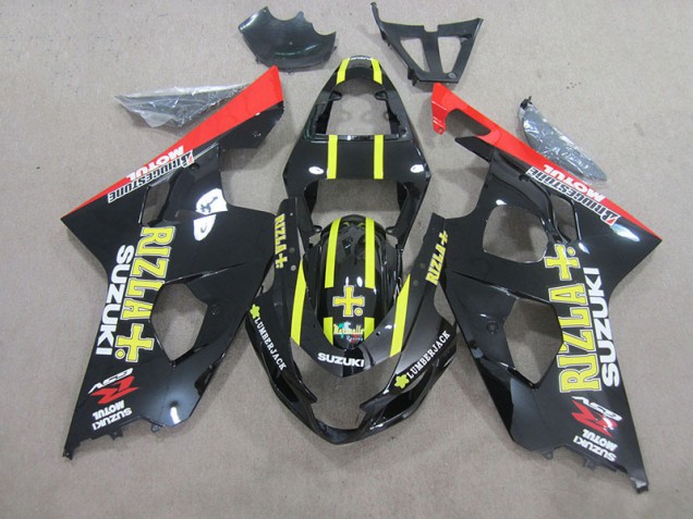 2004-2005 Black Yellow Rizla Suzuki GSXR750 Bike Fairing UK Factory 2004-2005 Black Yellow Rizla Suzuki GSXR750 Bike Fairing UK Factory