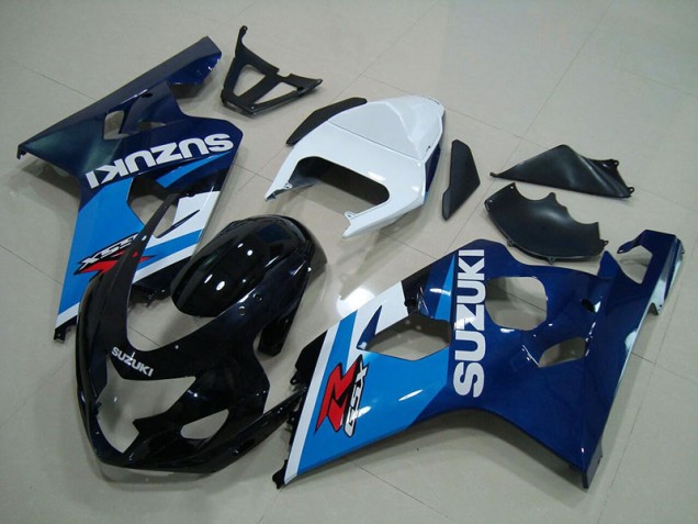 2004-2005 Blue White Suzuki GSXR750 Motorbike Fairing UK Factory 2004-2005 Blue White Suzuki GSXR750 Motorbike Fairing UK Factory