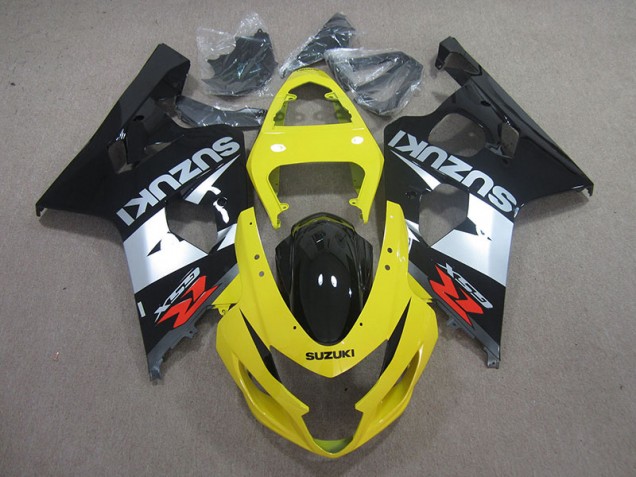 2004-2005 Yelow Black Silver Suzuki GSXR750 Motorcycle Replacement Fairings UK Factory 2004-2005 Yelow Black Silver Suzuki GSXR750 Motorcycle Replacement Fairings UK Factory