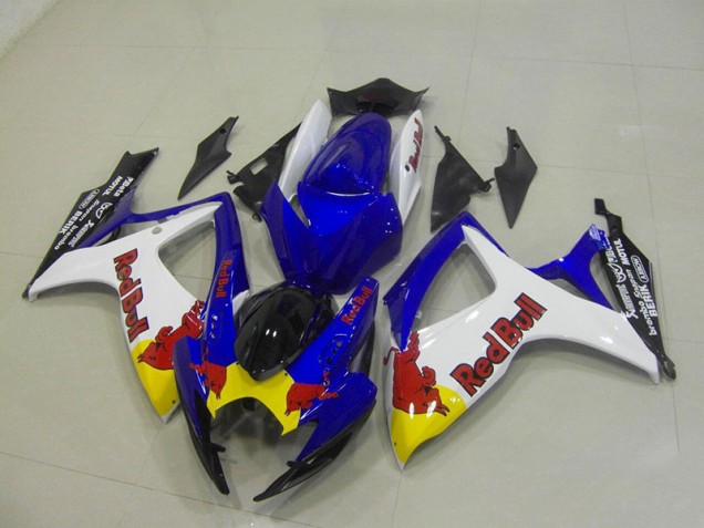 2006-2007 Blue White Red Bull Suzuki GSXR750 Motorcyle Fairings UK Factory 2006-2007 Blue White Red Bull Suzuki GSXR750 Motorcyle Fairings UK Factory