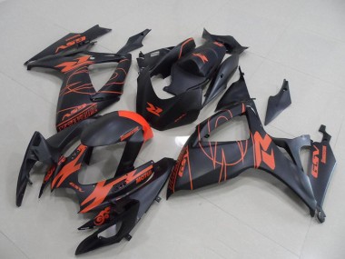 2006-2007 Black Red Suzuki GSXR750 Motorcycle Replacement Fairings UK Factory