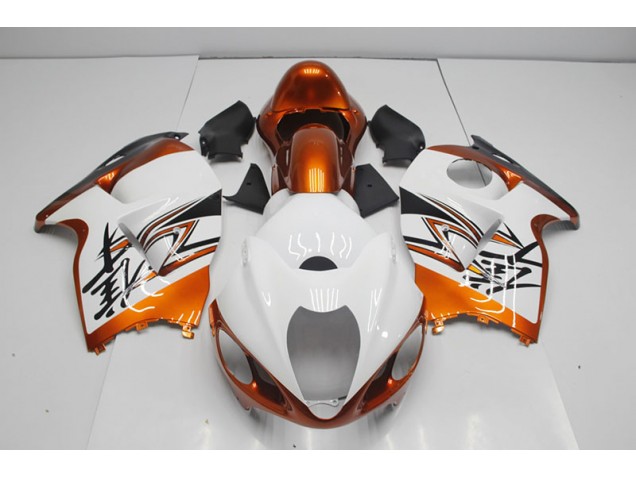 1996-2007 White Orange Suzuki GSXR1300 Hayabusa Motorcycle Bodywork UK Factory 1996-2007 White Orange Suzuki GSXR1300 Hayabusa Motorcycle Bodywork UK Factory
