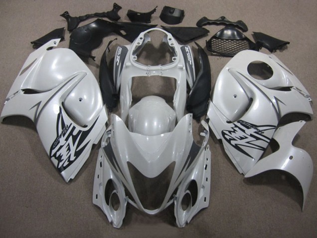 2008-2019 White Black Suzuki GSXR1300 Hayabusa Motorcycle Replacement Fairings UK Factory 2008-2019 White Black Suzuki GSXR1300 Hayabusa Motorcycle Replacement Fairings UK Factory