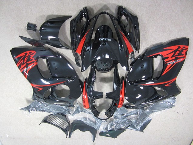 2008-2019 Black Red Suzuki GSXR1300 Hayabusa Motorcycle Fairing UK Factory 2008-2019 Black Red Suzuki GSXR1300 Hayabusa Motorcycle Fairing UK Factory