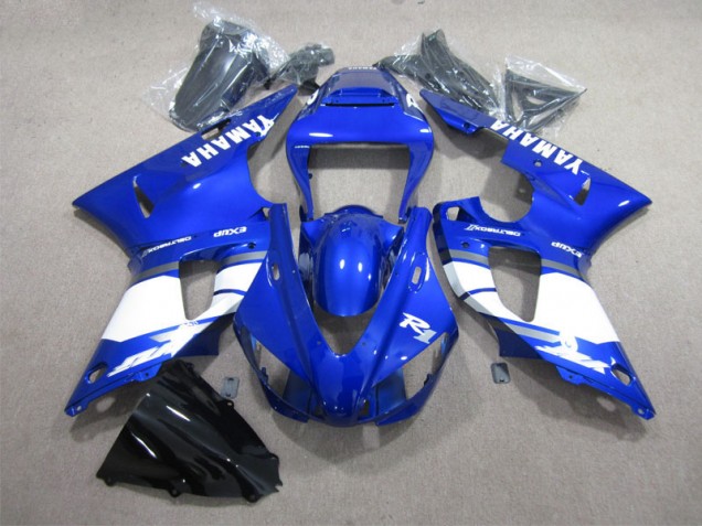 1998-1999 Blue White Decal Yamaha YZF R1 Moto Fairings UK Factory 1998-1999 Blue White Decal Yamaha YZF R1 Moto Fairings UK Factory