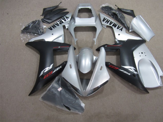 2004-2006 Silver Black Yamaha YZF R1 Motorcycle Fairings UK Factory 2004-2006 Silver Black Yamaha YZF R1 Motorcycle Fairings UK Factory