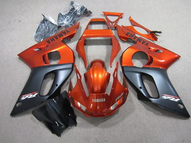 1998-2002 Orange Black Yamaha YZF R6 Motorcyle Fairings UK Factory 1998-2002 Orange Black Yamaha YZF R6 Motorcyle Fairings UK Factory