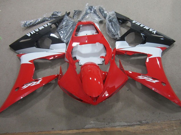 2003-2005 Red White Decal Yamaha YZF R6 Bike Fairings UK Factory 2003-2005 Red White Decal Yamaha YZF R6 Bike Fairings UK Factory