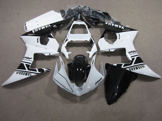 2003-2005 White Black Yamaha YZF R6 Motor Bike Fairings UK Factory 2003-2005 White Black Yamaha YZF R6 Motor Bike Fairings UK Factory
