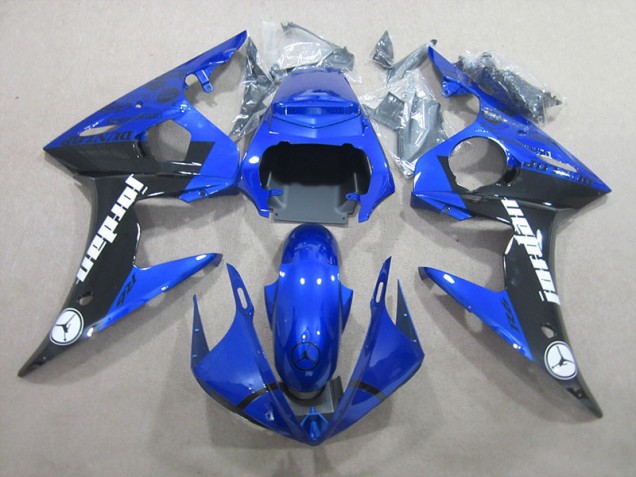 2003-2005 Blue Black Yamaha YZF R6 Replacement Motorcycle Fairings UK Factory 2003-2005 Blue Black Yamaha YZF R6 Replacement Motorcycle Fairings UK Factory