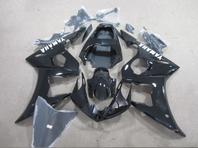 2003-2005 Black White Decal Yamaha YZF R6 Motorcycle Fairings Kit UK Factory 2003-2005 Black White Decal Yamaha YZF R6 Motorcycle Fairings Kit UK Factory