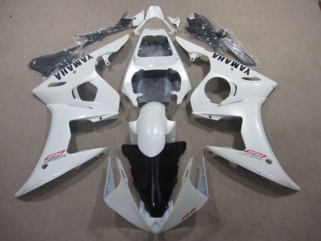 2003-2005 White Yamaha YZF R6 Bike Fairing UK Factory 2003-2005 White Yamaha YZF R6 Bike Fairing UK Factory