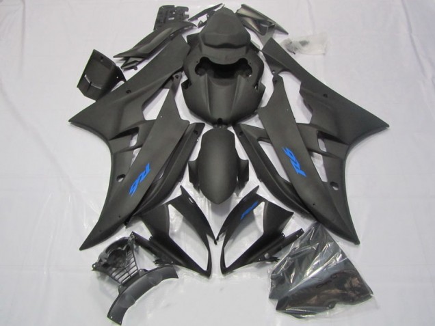 2006-2007 Black Blue Decal Yamaha YZF R6 Motorcycle Fairings Kit UK Factory 2006-2007 Black Blue Decal Yamaha YZF R6 Motorcycle Fairings Kit UK Factory