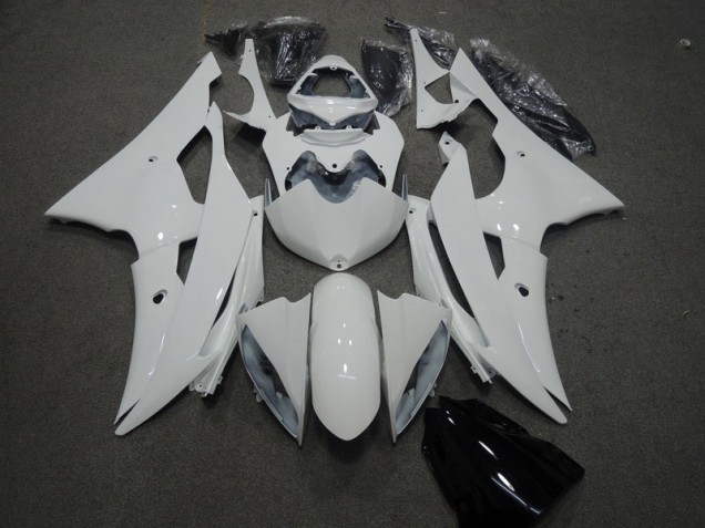 2008-2016 White Yamaha YZF R6 Motorcyle Fairings UK Factory 2008-2016 White Yamaha YZF R6 Motorcyle Fairings UK Factory